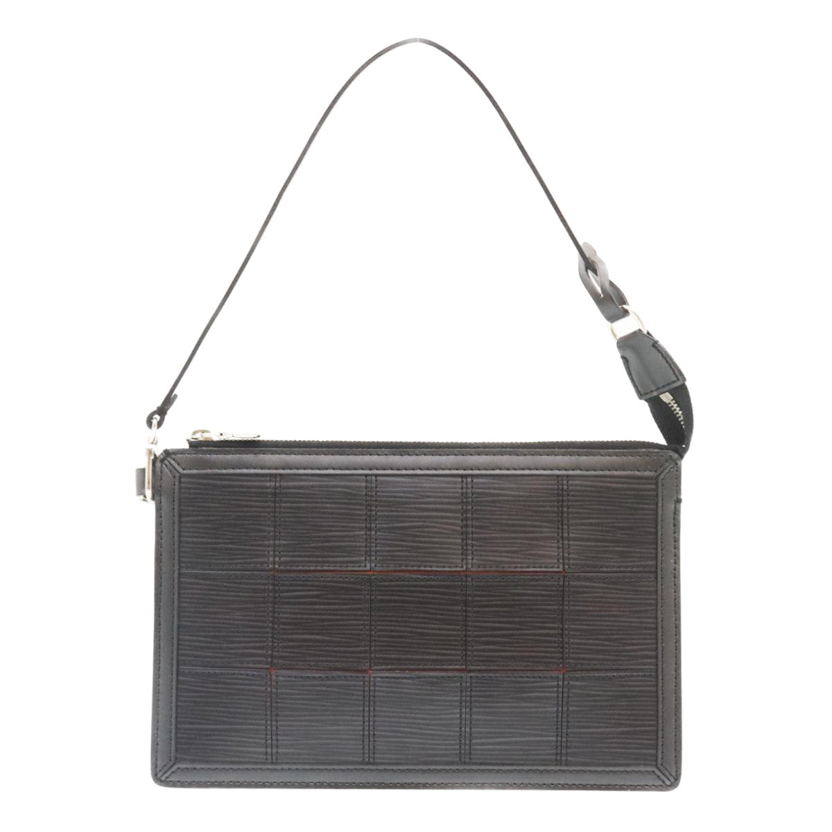 Louis Vuitton Black Steel Pochette accessoires clutch bag