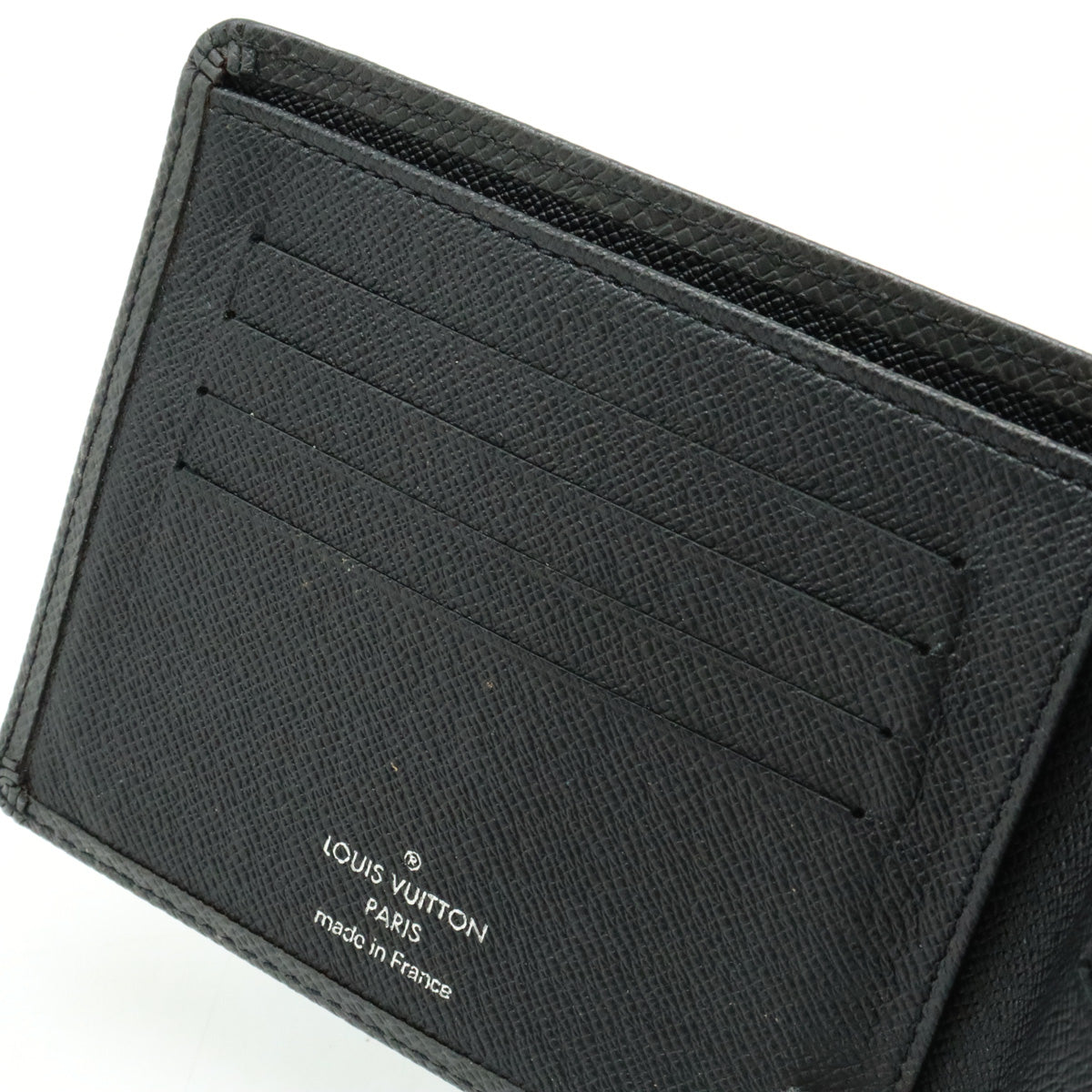 Louis Vuitton Louis Vuitton Tiger Portfolio Florine Wallet Double Folded Wallet Leather Old Black M31112