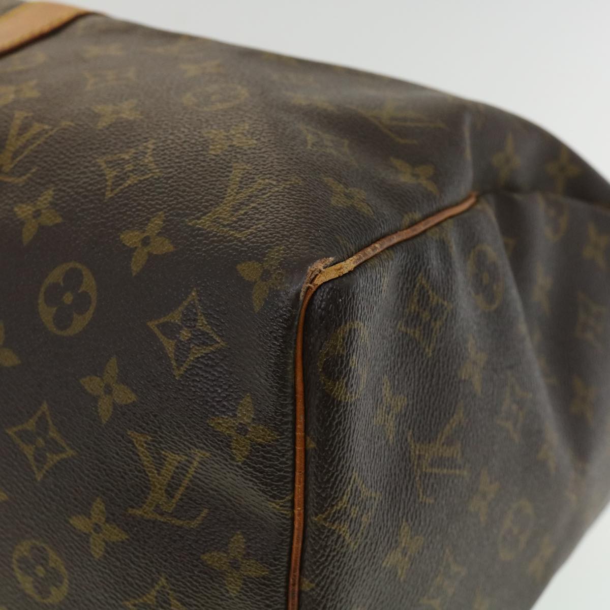 Louis Vuitton Brown Canvas Keepall 45 travel bag