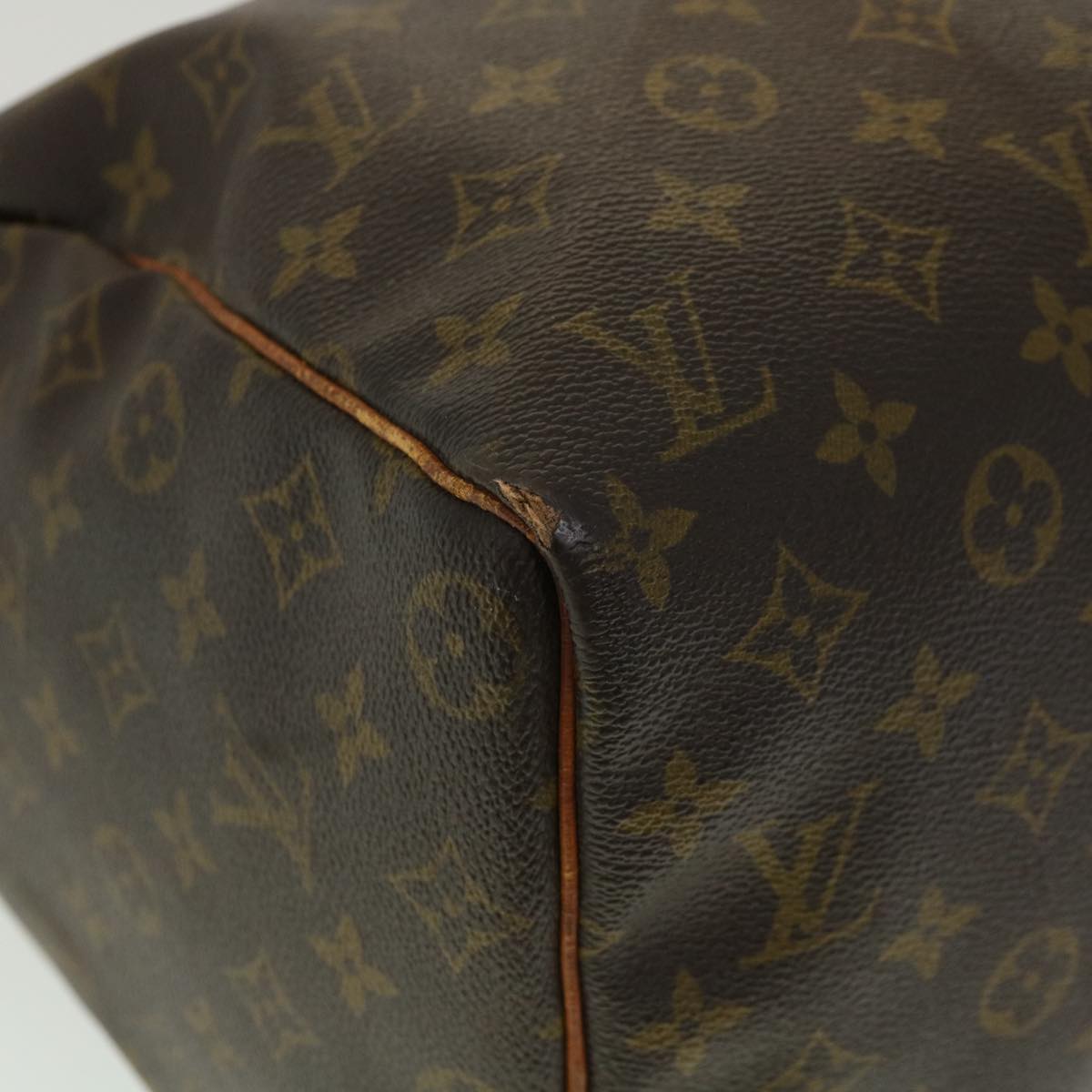 Louis Vuitton Brown Canvas Keepall 45 travel bag