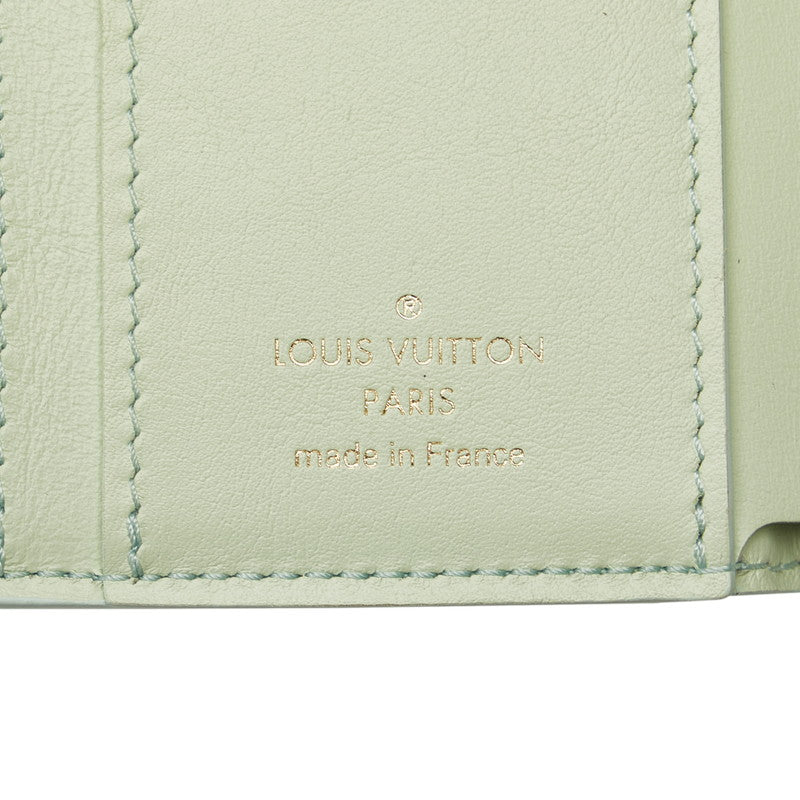 Louis Vuitton Portfolio Capsine XS Summer Star Dust Double Folded Wallet Compact Wallet M81528 Green Leather  Louis Vuitton