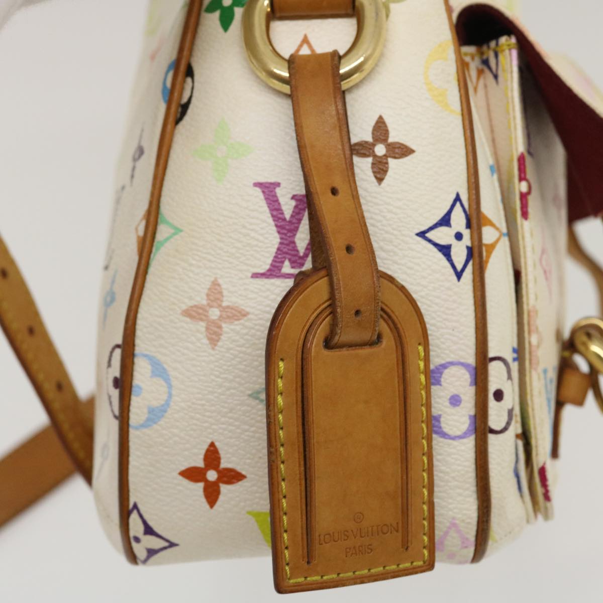 Louis Vuitton White Canvas Lodge shoulder bag