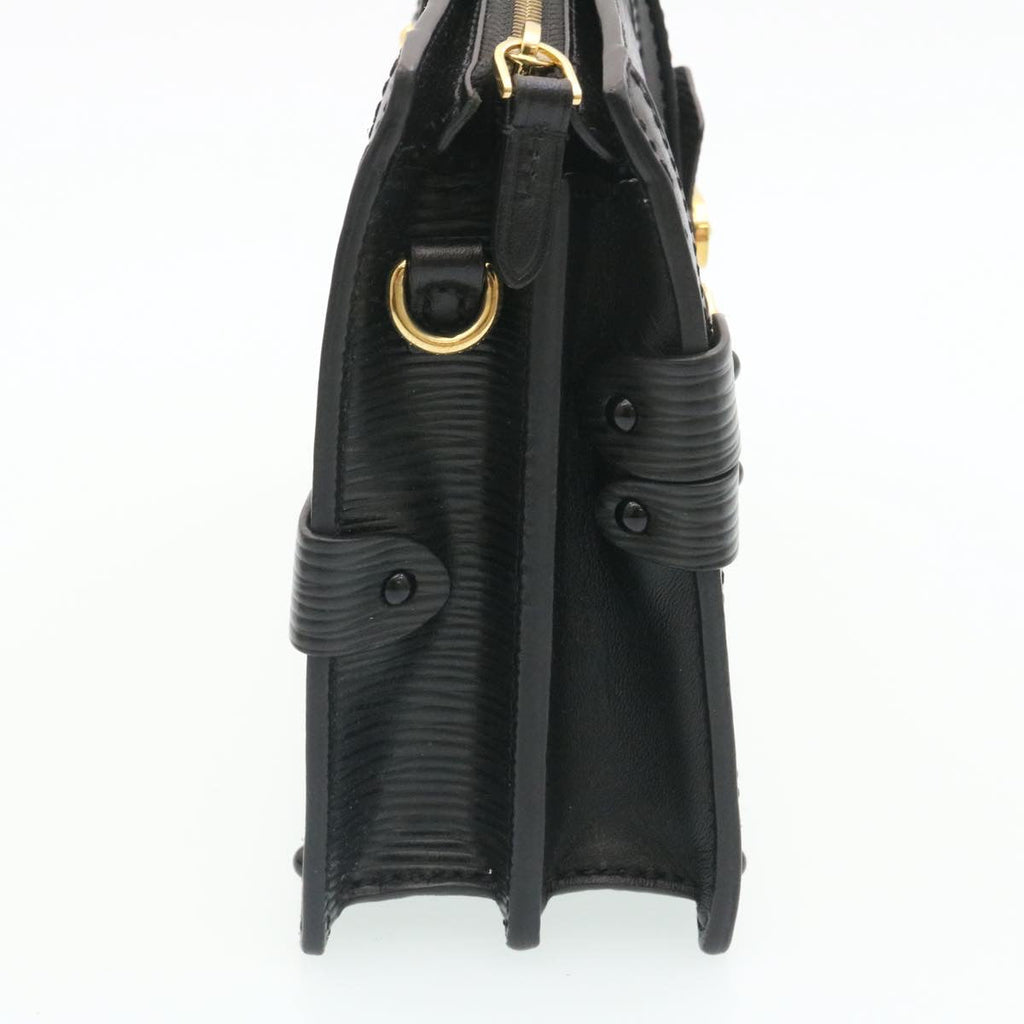 Louis Vuitton Black Leather Trunk shoulder bag