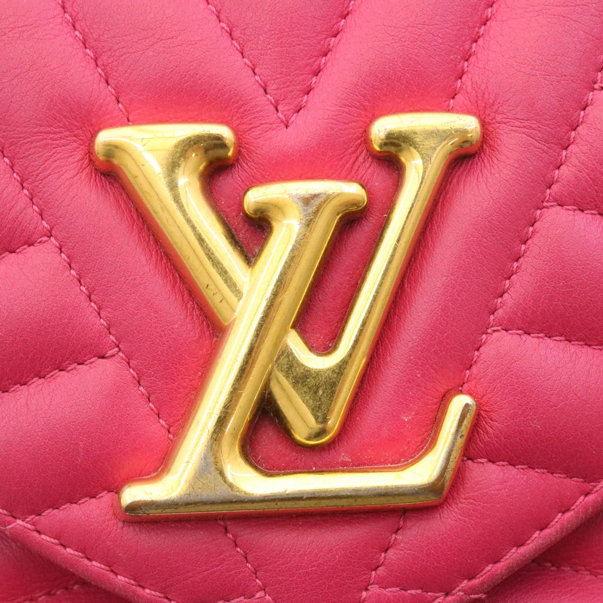 Louis Vuitton Pink Leather New wave shoulder bag