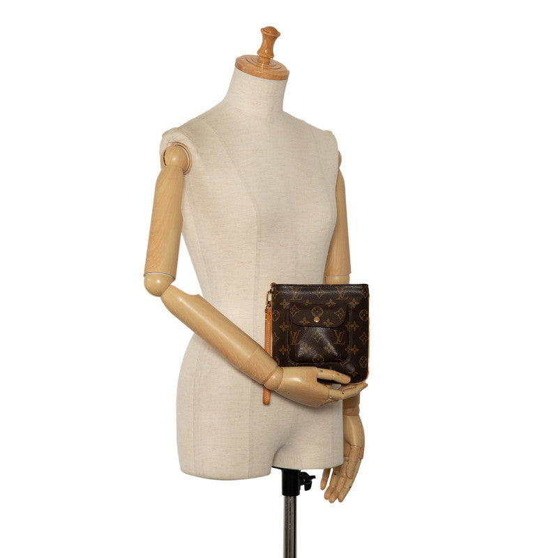Louis Vuitton Partition Pouch Wristlet Bag Monogram M51901 Brown