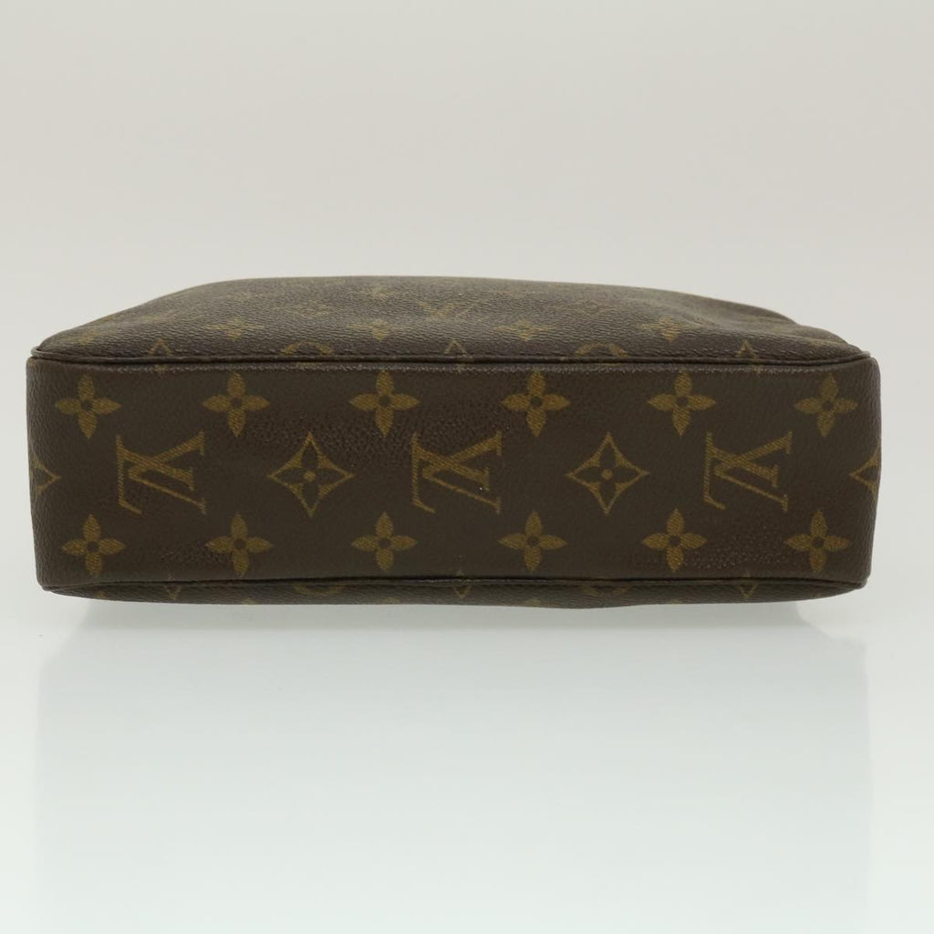 Louis Vuitton Brown Canvas Trousse de Toilette clutch bag