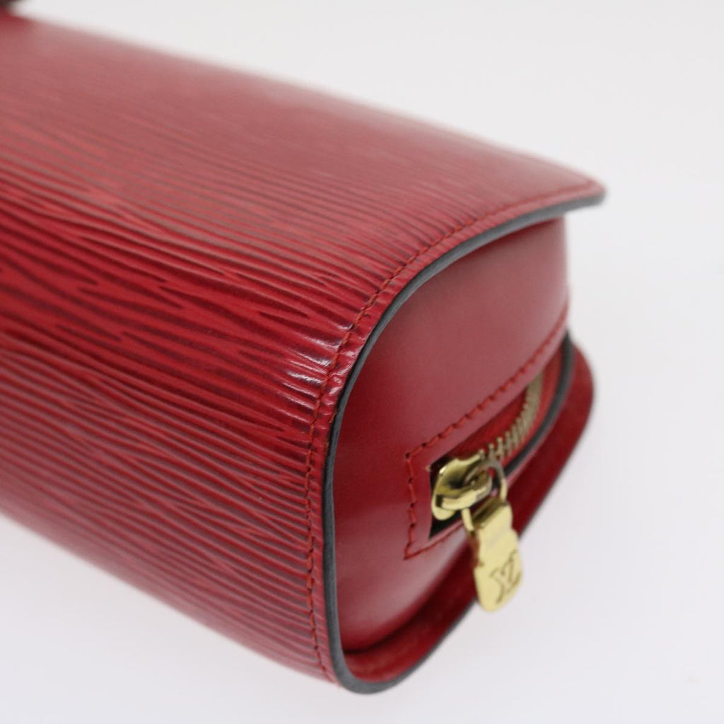 Louis Vuitton Red Leather Dauphine clutch bag