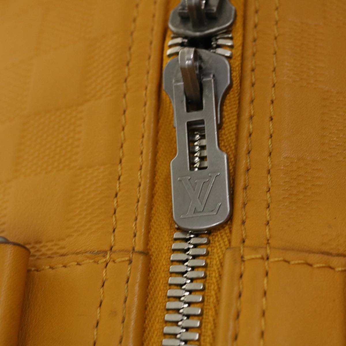 Louis Vuitton Yellow Leather Keepall 45 travel bag