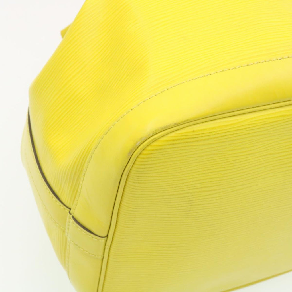 Louis Vuitton Yellow Leather Petit Noe shoulder bag