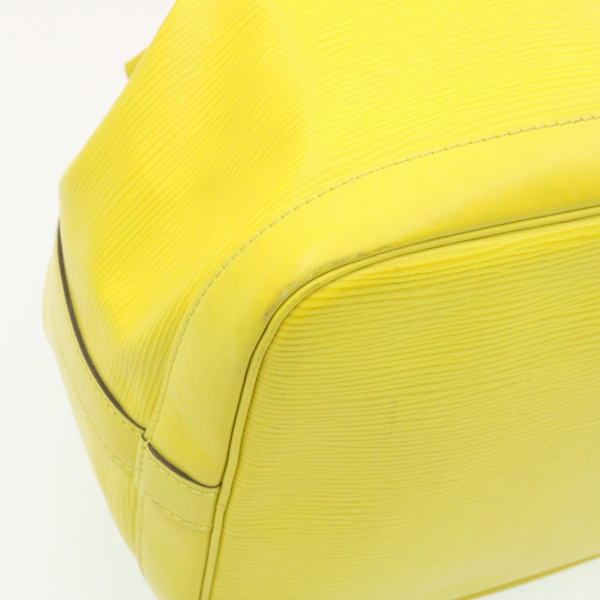 Louis Vuitton Yellow Leather Petit Noe shoulder bag