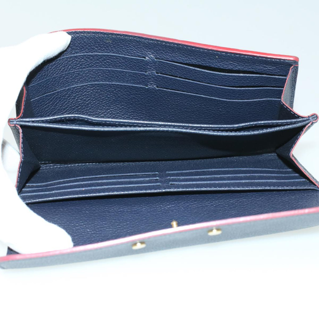 Louis Vuitton Navy Leather Pont Neuf wallet accessories