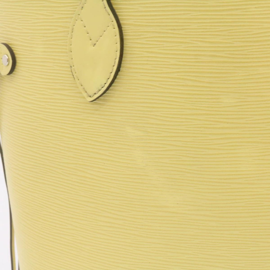 Louis Vuitton Yellow Leather Neverfull MM tote bag
