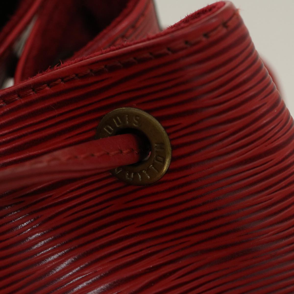 Louis Vuitton Red Leather Noe shoulder bag