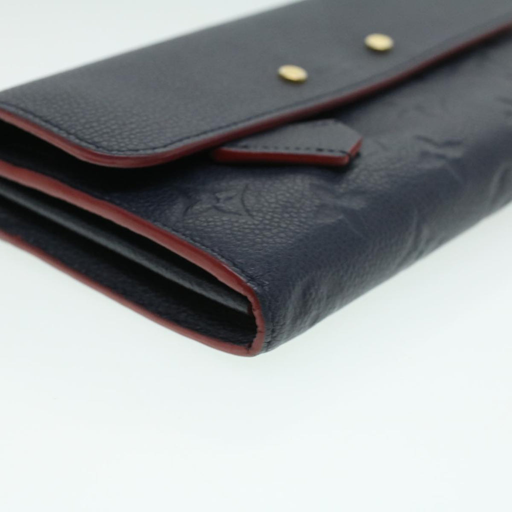 Louis Vuitton Navy Leather Pont Neuf wallet accessories