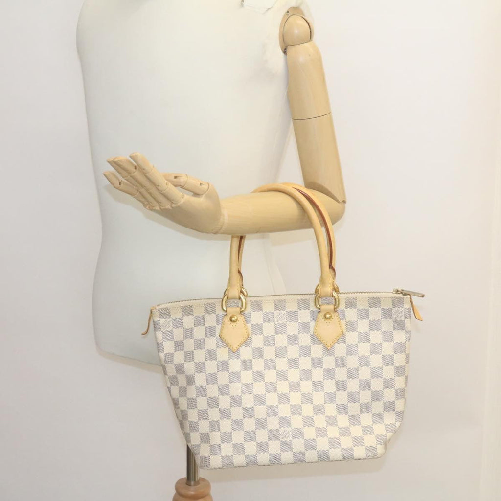 Louis Vuitton White Canvas Saleya shoulder bag