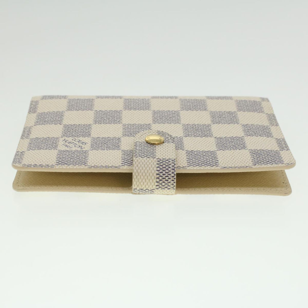Louis Vuitton White Canvas Couverture agenda de bureau wallet accessories
