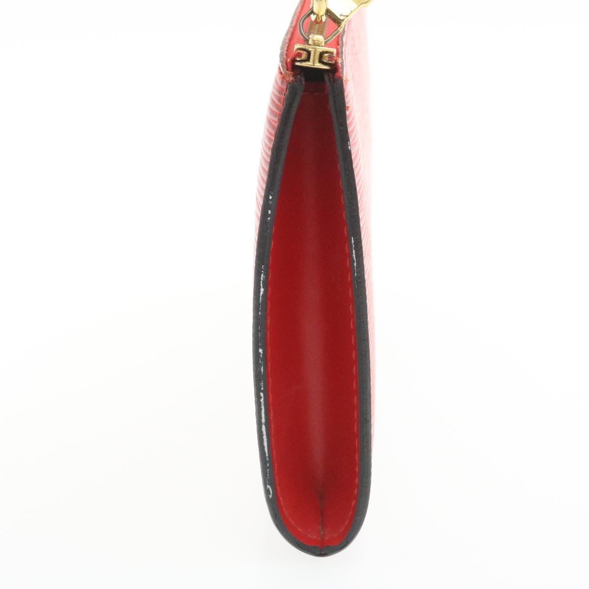 Louis Vuitton Red Leather Pochette accessoires handbag bag