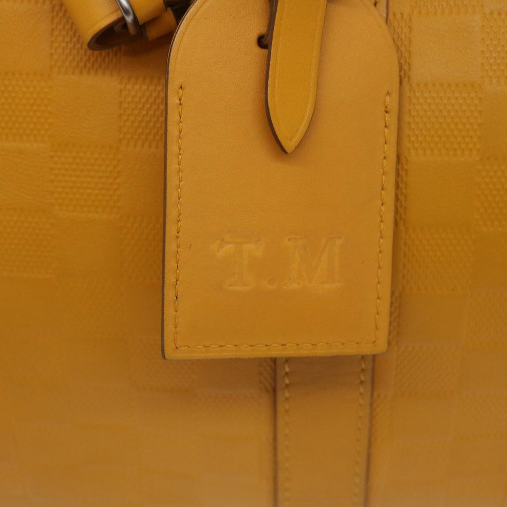 Louis Vuitton Yellow Leather Keepall 45 travel bag