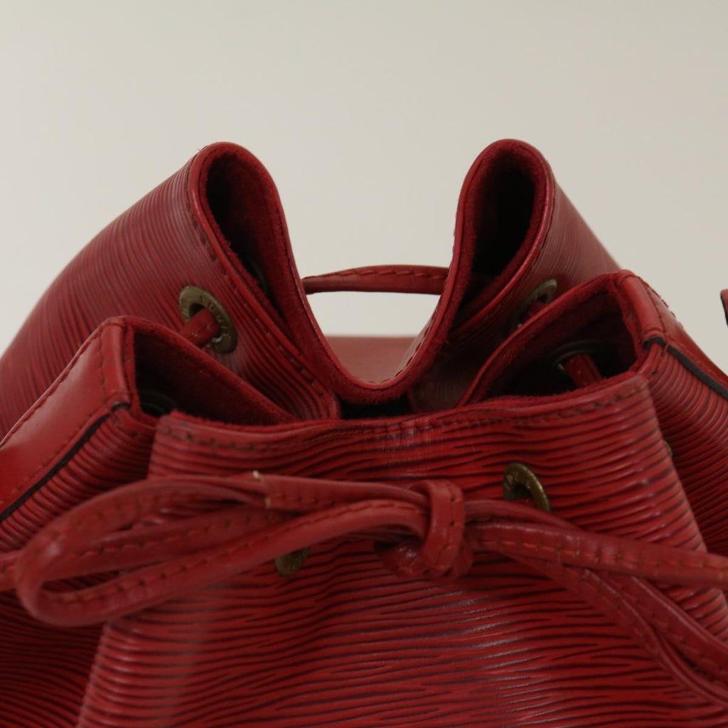 Louis Vuitton Red Leather Noe shoulder bag