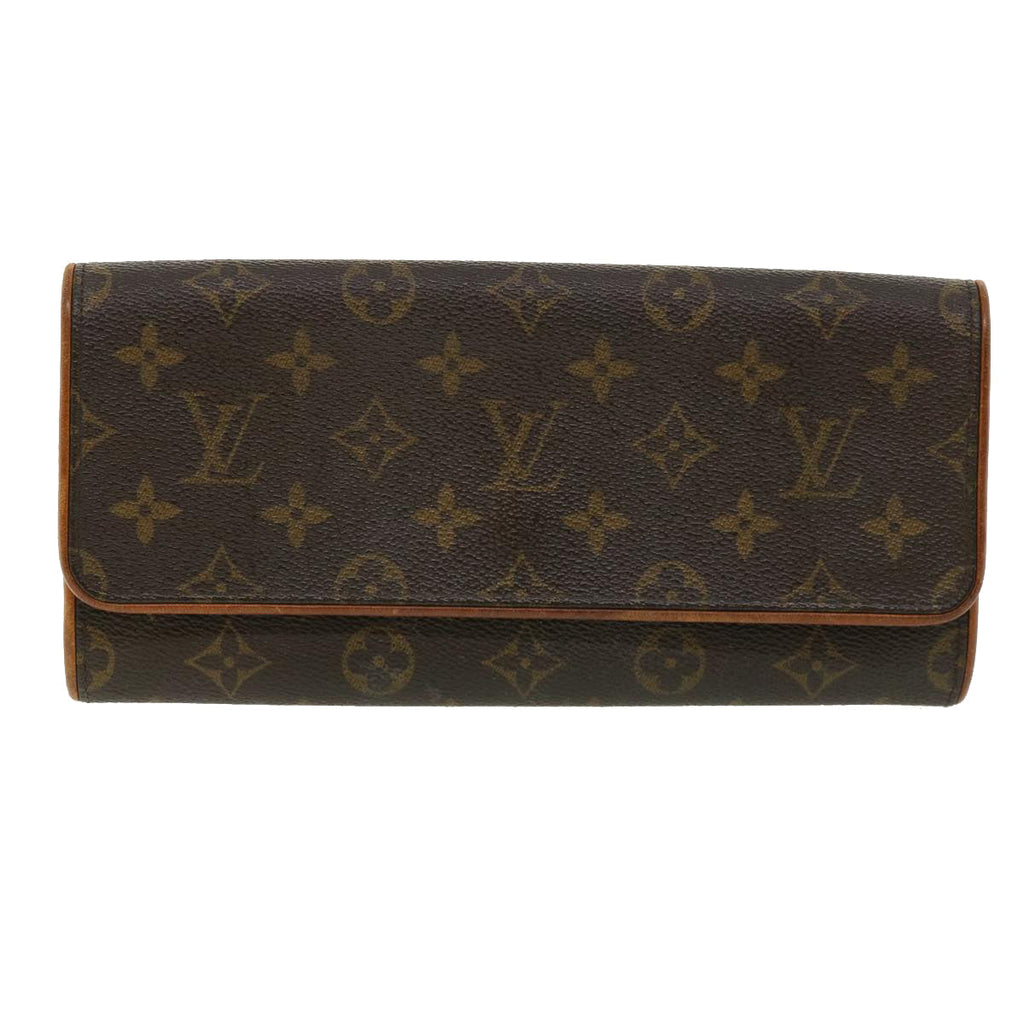 Louis Vuitton Brown Canvas Pochette Twin shoulder bag