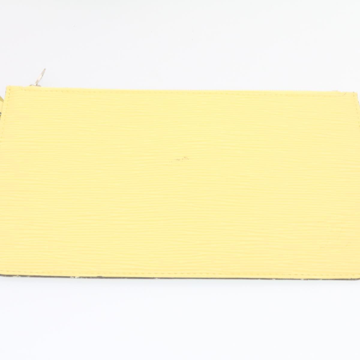 Louis Vuitton Yellow Leather Neverfull MM tote bag