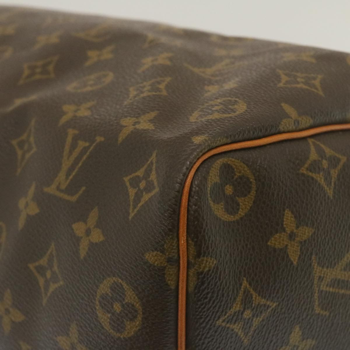 Louis Vuitton Gray Canvas Speedy 35 handbag bag