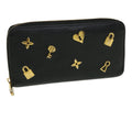 Louis Vuitton Black Leather Portefeuille zippy wallet accessories