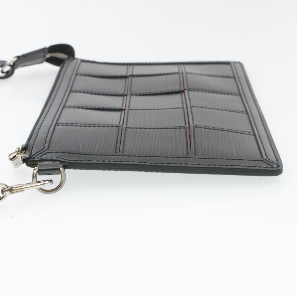 Louis Vuitton Black Steel Pochette accessoires clutch bag