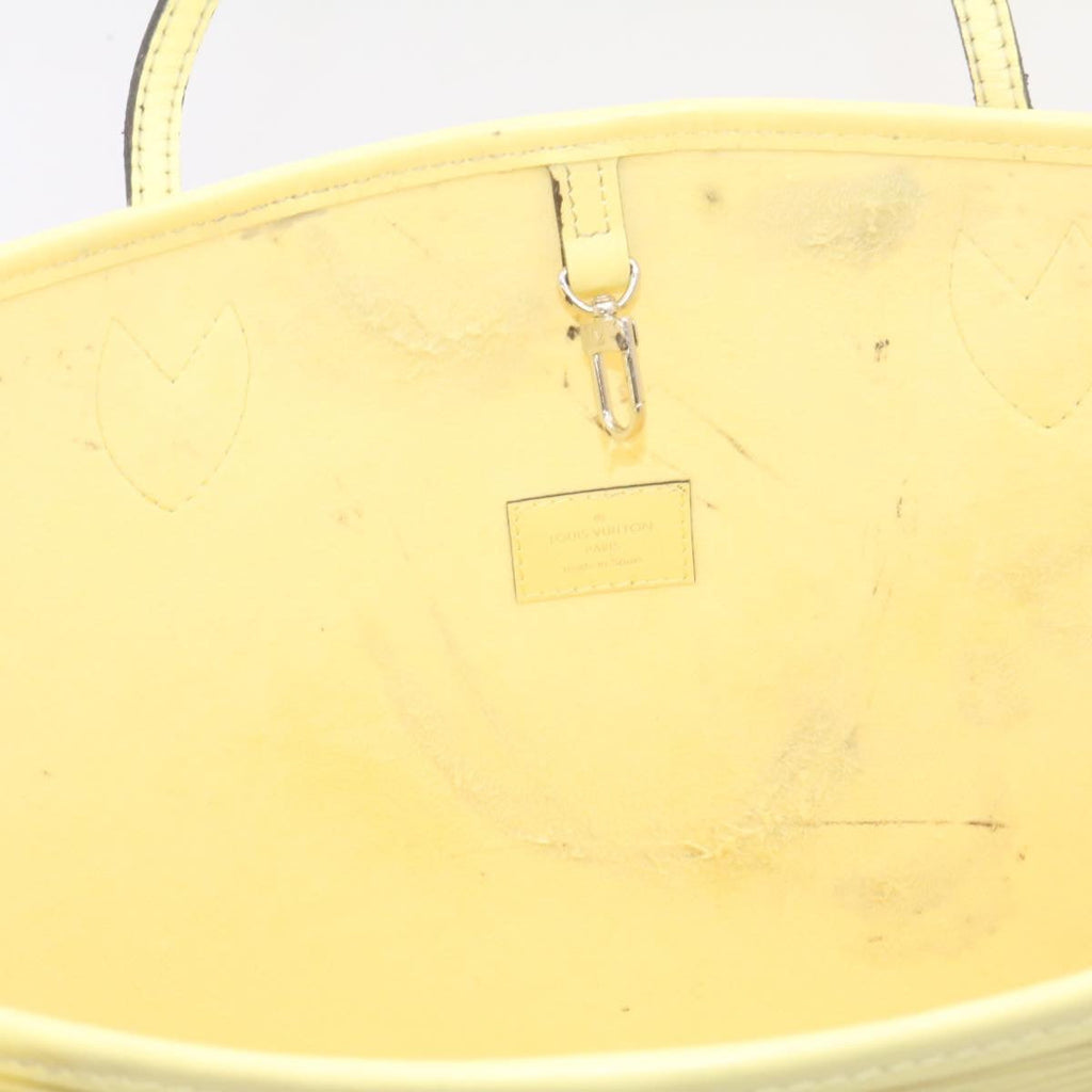 Louis Vuitton Yellow Leather Neverfull MM tote bag