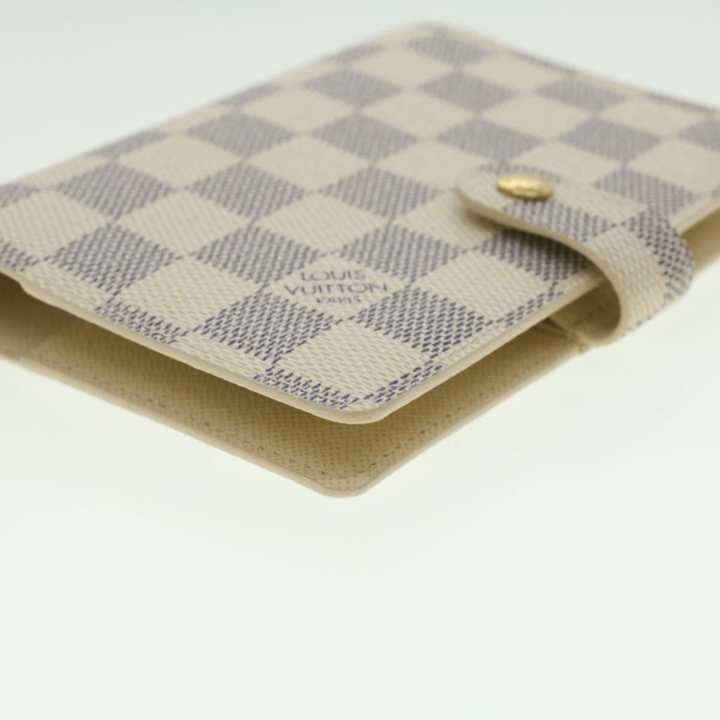 Louis Vuitton White Canvas Couverture agenda de bureau wallet accessories