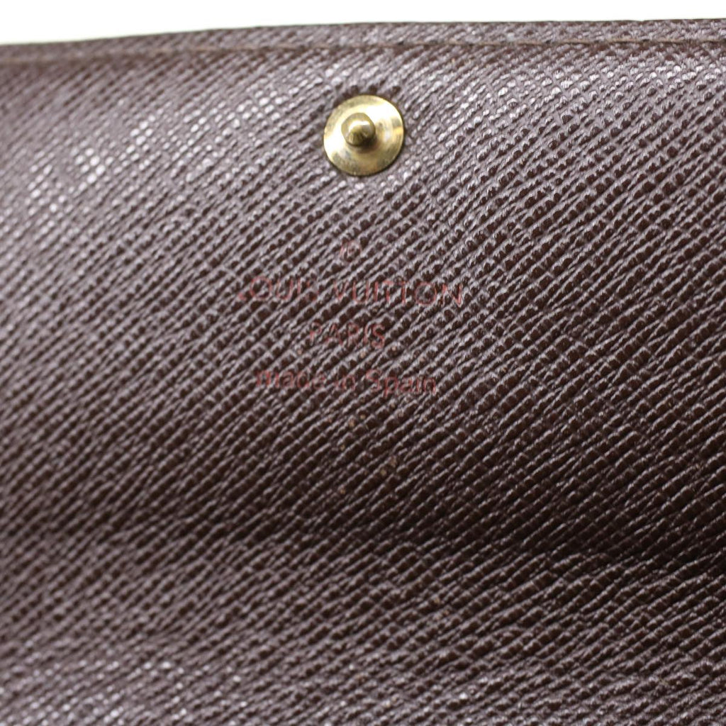 Louis Vuitton Brown Canvas Portefeuille Sarah wallet accessories