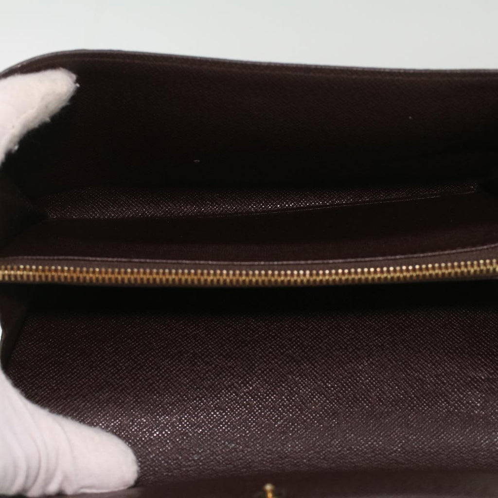 Louis Vuitton Brown Canvas Portefeuille Sarah wallet accessories