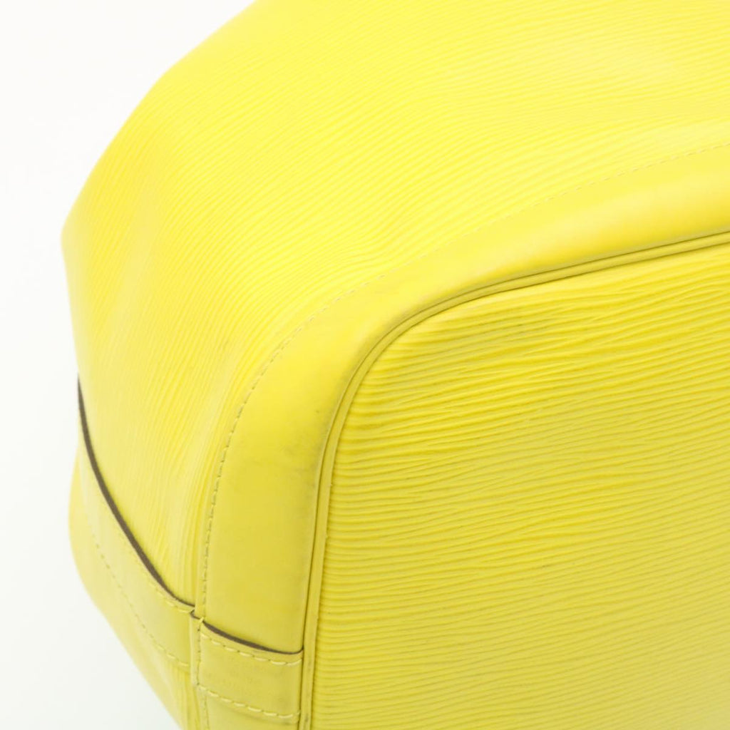 Louis Vuitton Yellow Leather Petit Noe shoulder bag