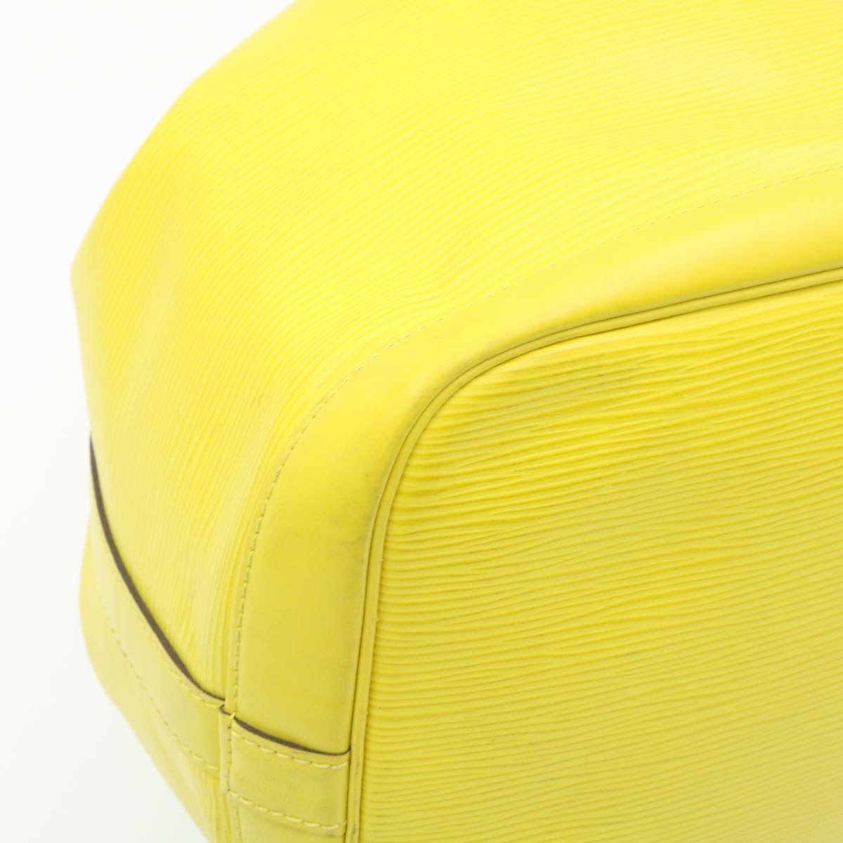 Louis Vuitton Yellow Leather Petit Noe shoulder bag