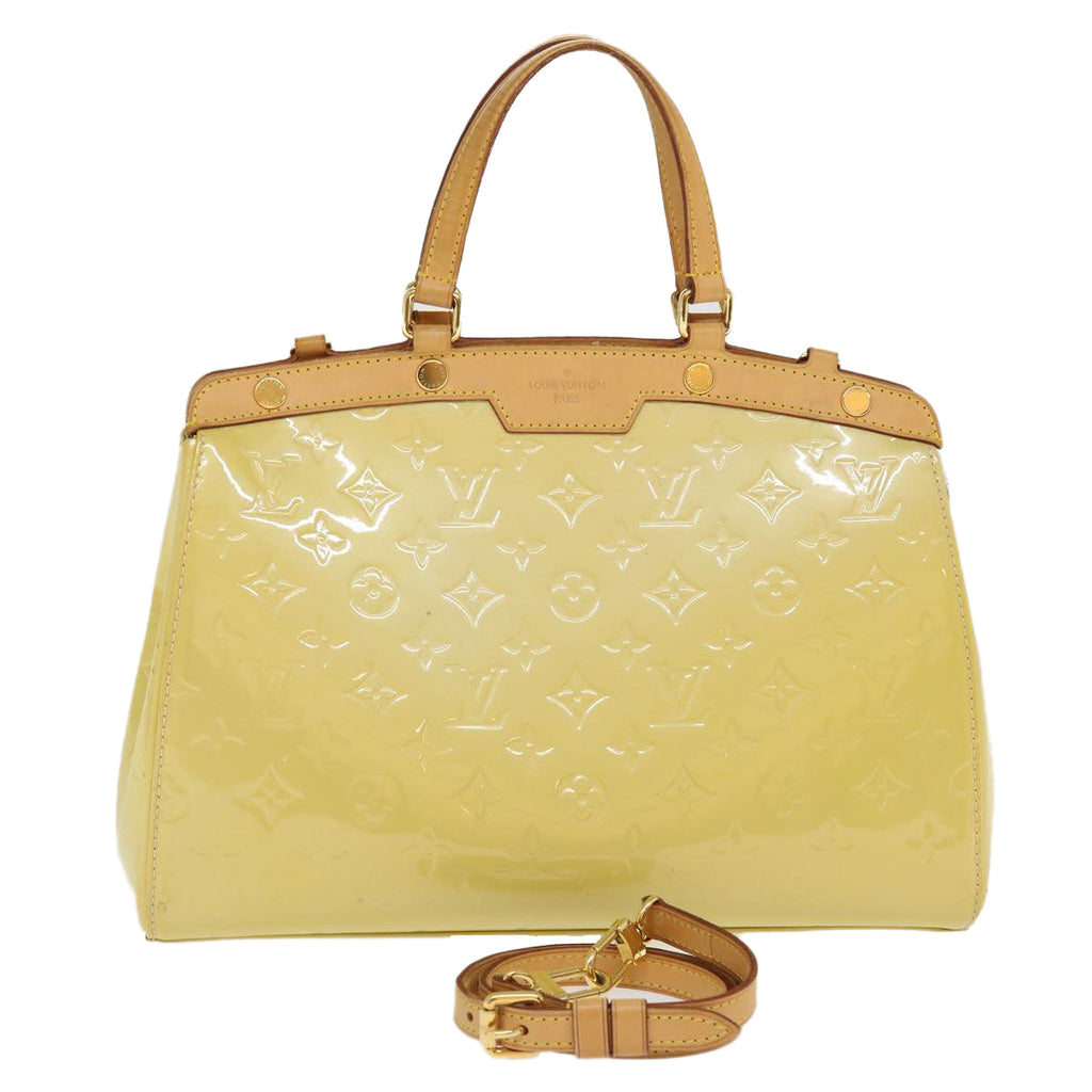 Louis Vuitton Yellow Patent leather Brea shoulder bag