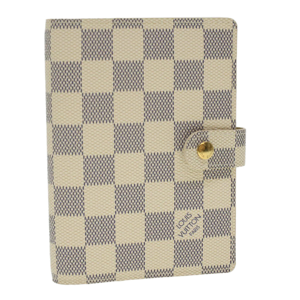 Louis Vuitton White Canvas Couverture agenda de bureau wallet accessories