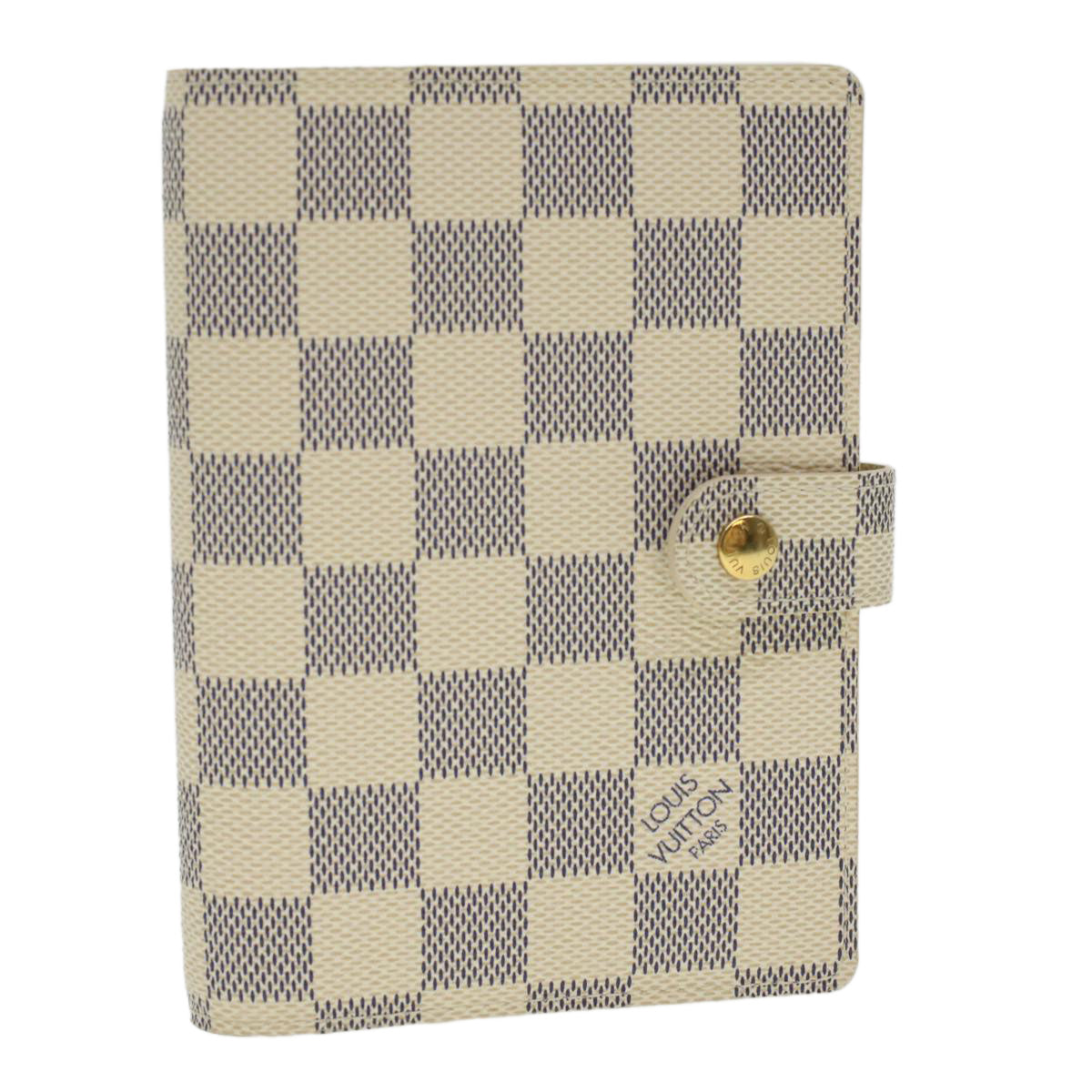 Louis Vuitton White Canvas Couverture agenda de bureau wallet accessories