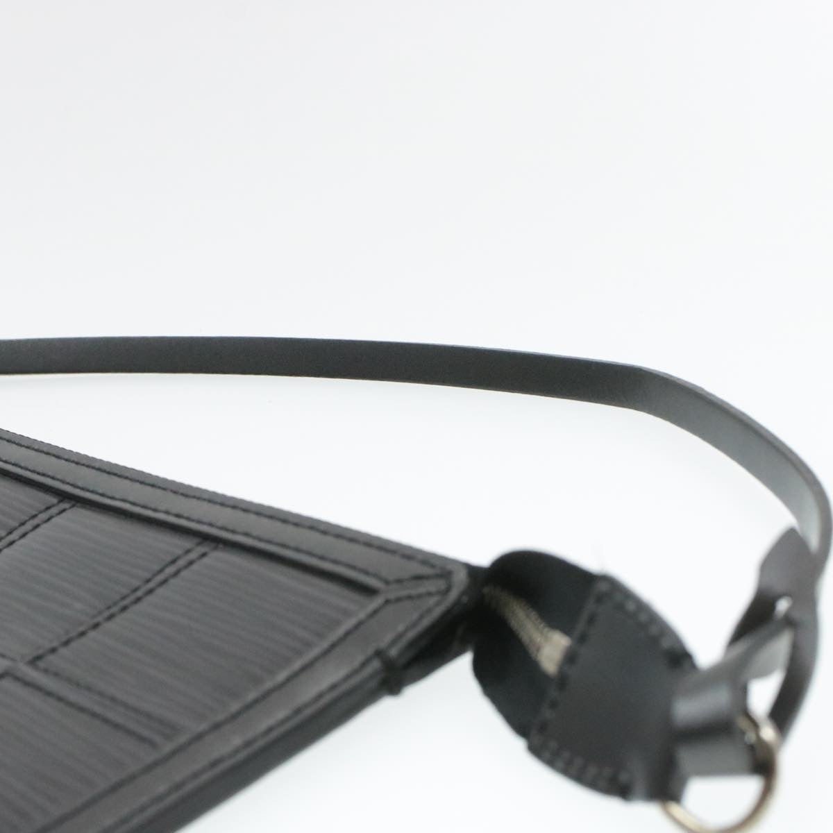 Louis Vuitton Black Steel Pochette accessoires clutch bag