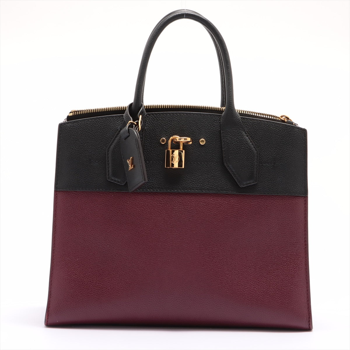 Louis Vuitton Bicolor Leather City steamer shoulder bag