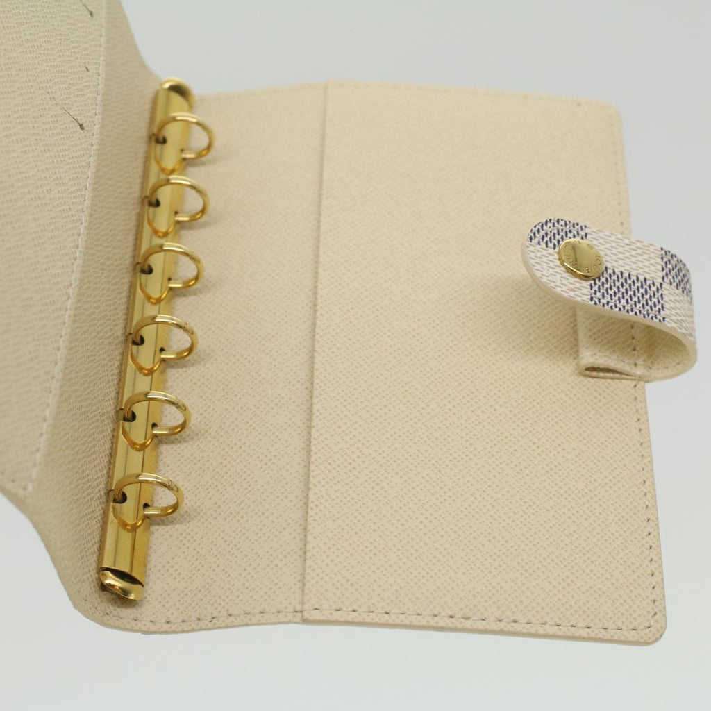 Louis Vuitton White Canvas Couverture agenda de bureau wallet accessories