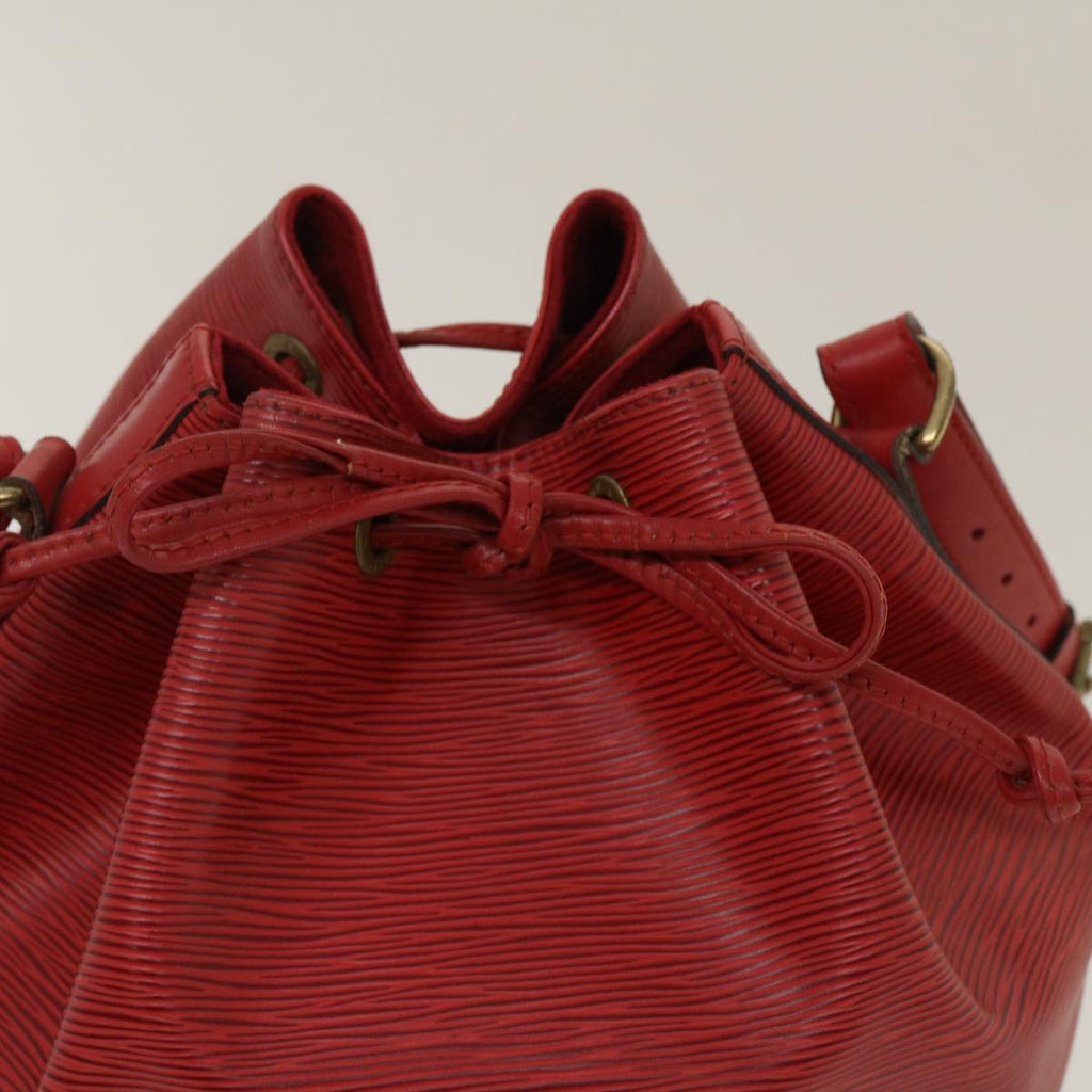 Louis Vuitton Red Leather Noe shoulder bag