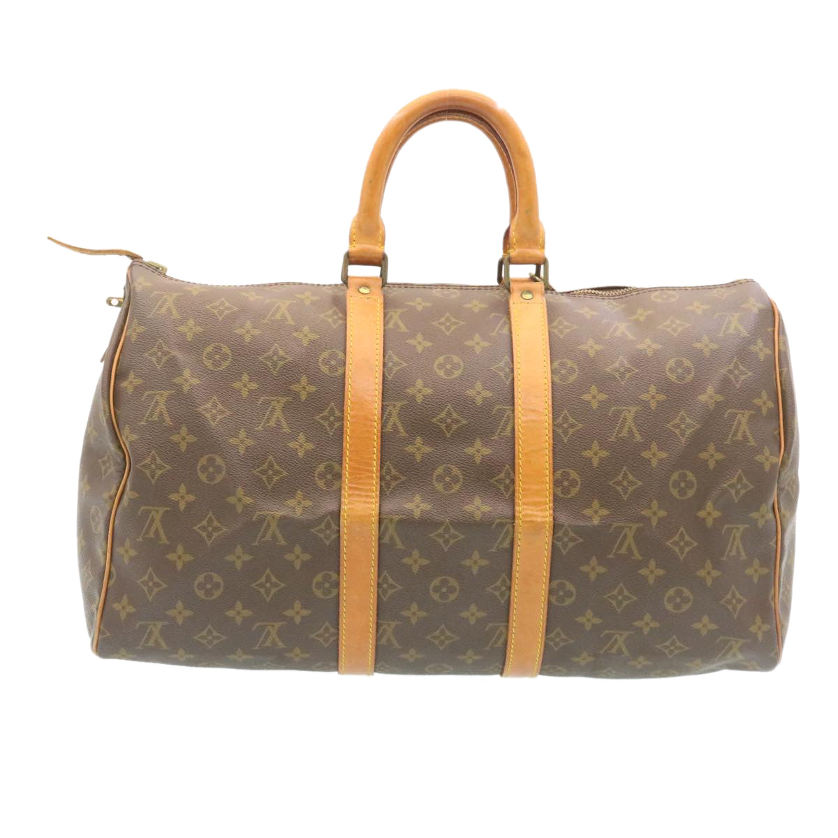 Louis Vuitton Brown Canvas Keepall 45 travel bag