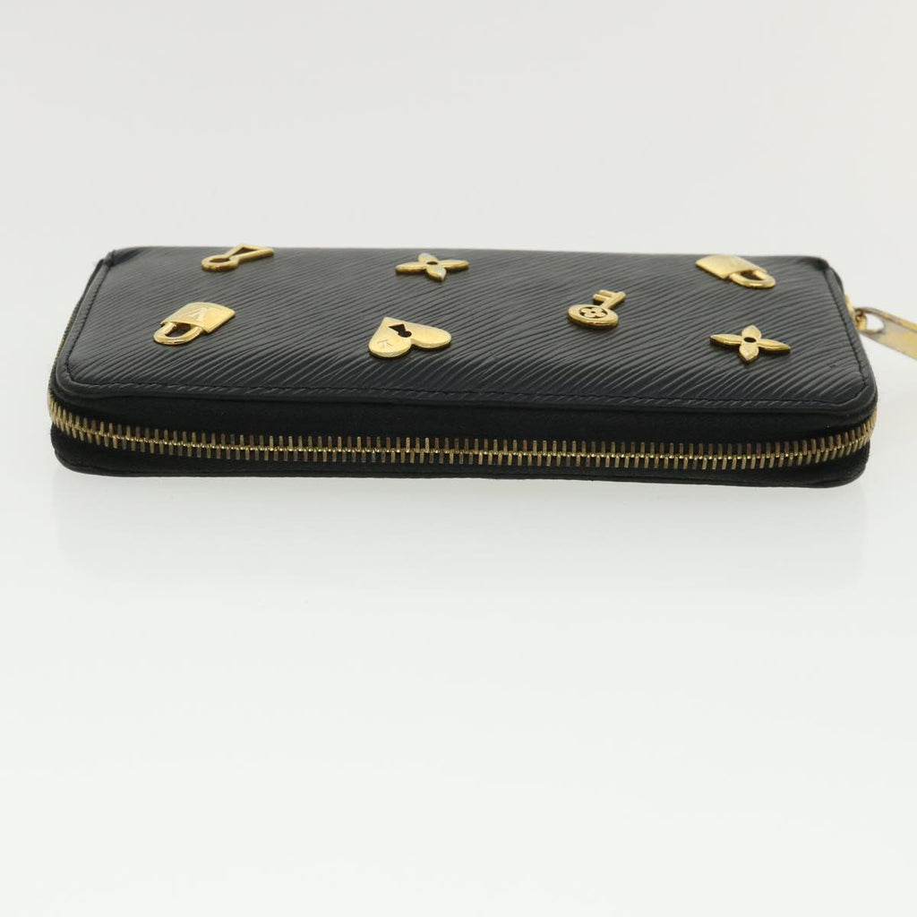 Louis Vuitton Black Leather Portefeuille zippy wallet accessories