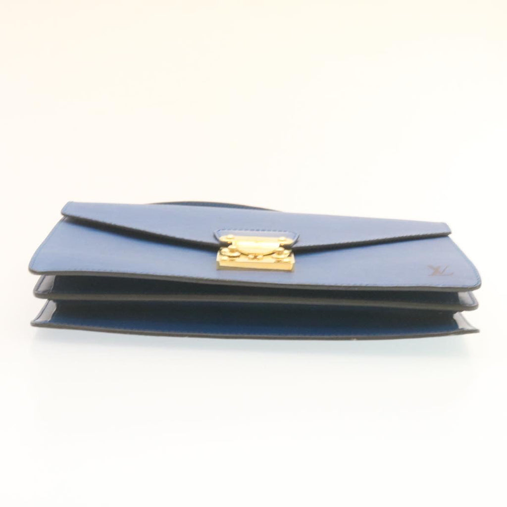 Louis Vuitton Blue Leather Concorde handbag bag