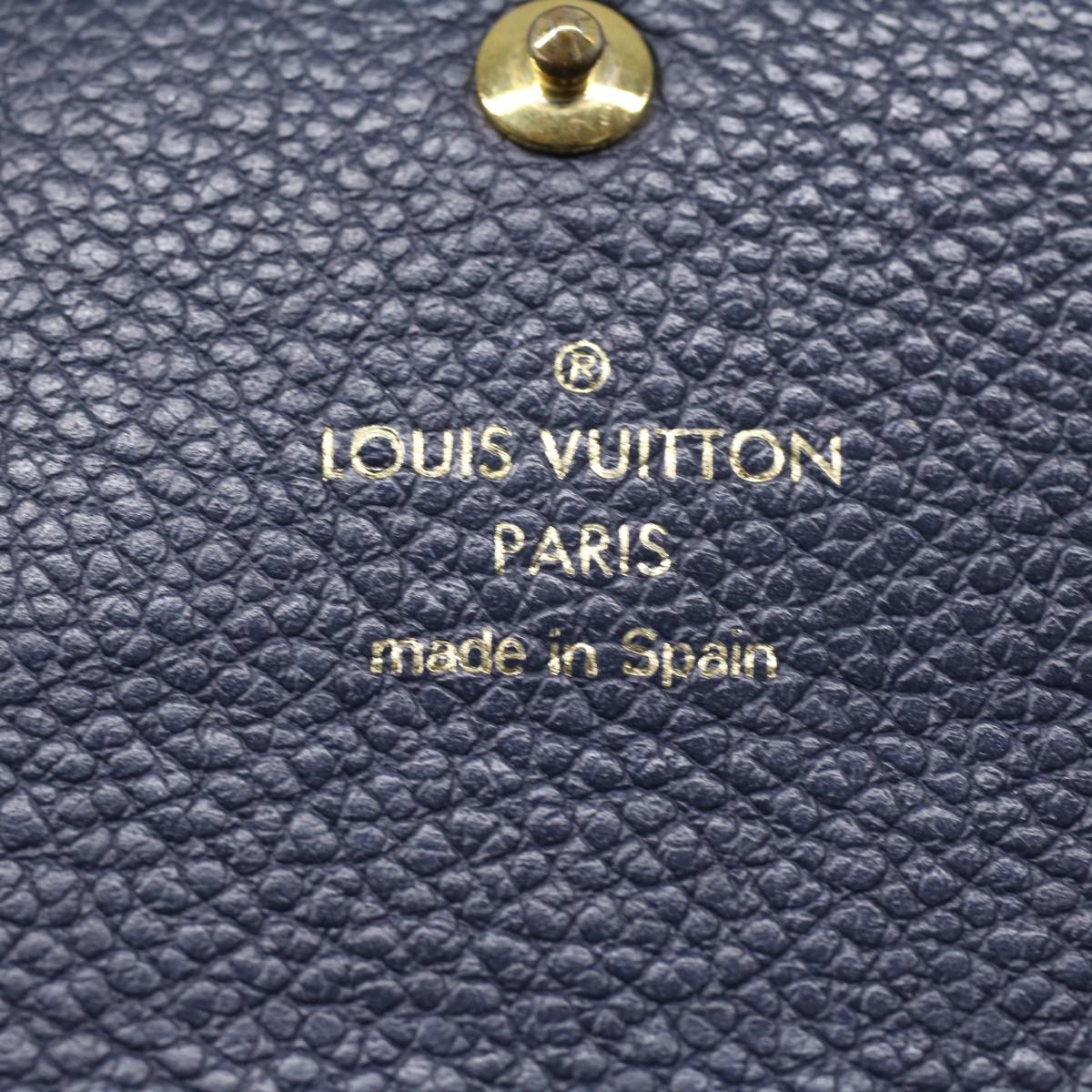 Louis Vuitton Navy Leather Pont Neuf wallet accessories