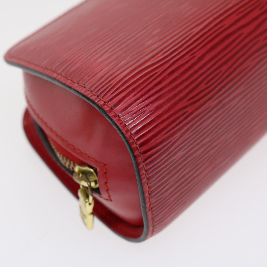 Louis Vuitton Red Leather Dauphine clutch bag