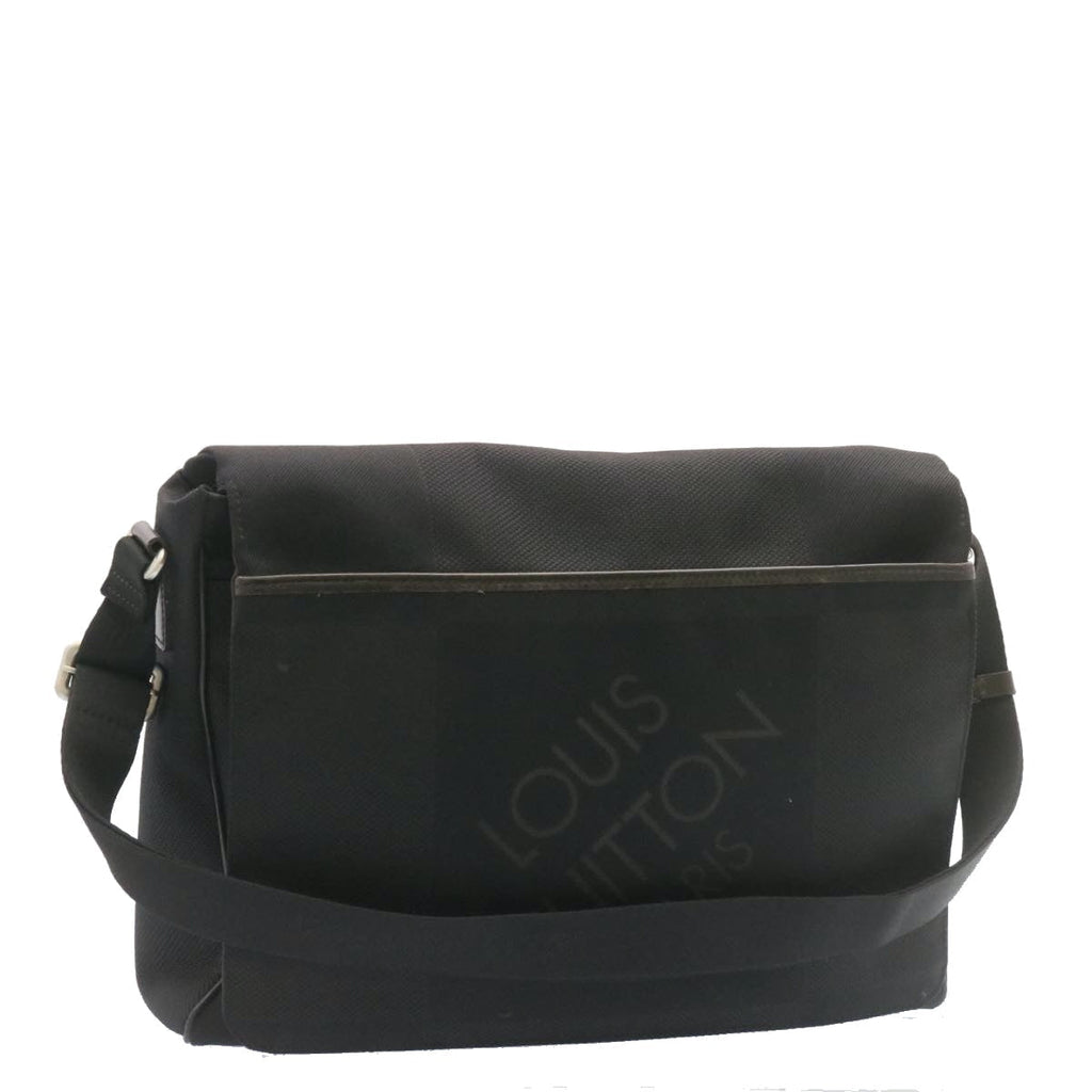 Louis Vuitton Black Canvas Petit messager shoulder bag