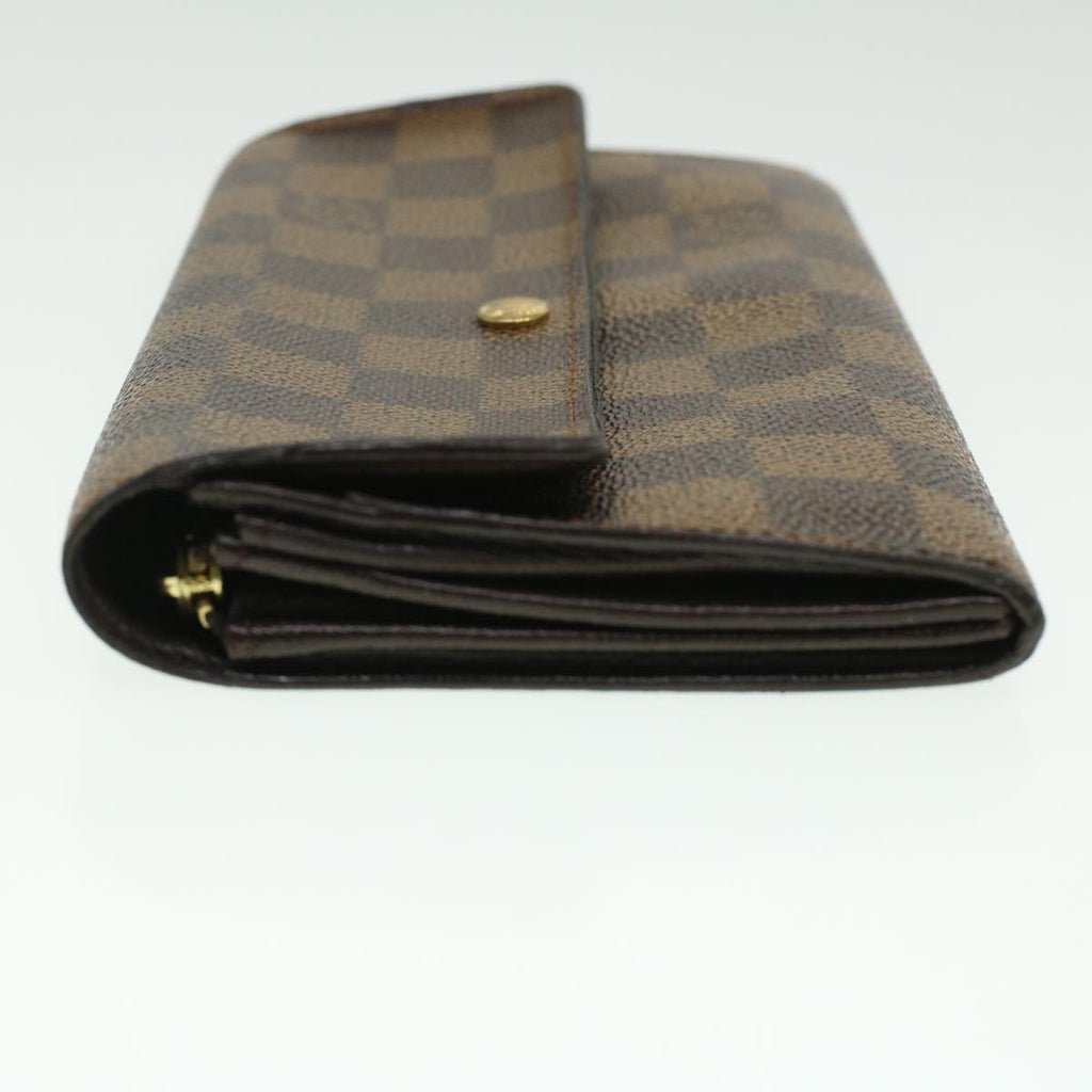 Louis Vuitton Brown Canvas Portefeuille Sarah wallet accessories