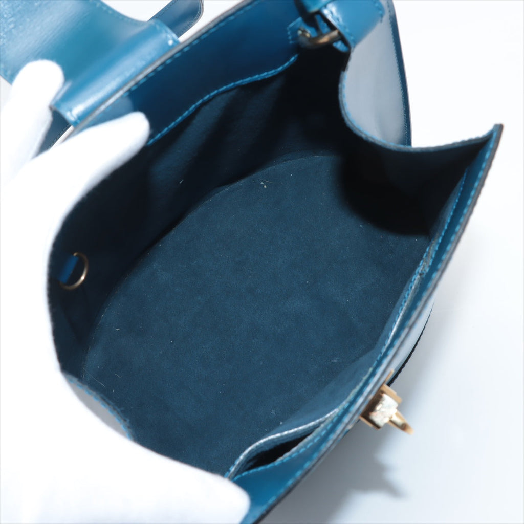 Louis Vuitton Blue Leather Cluny shoulder bag