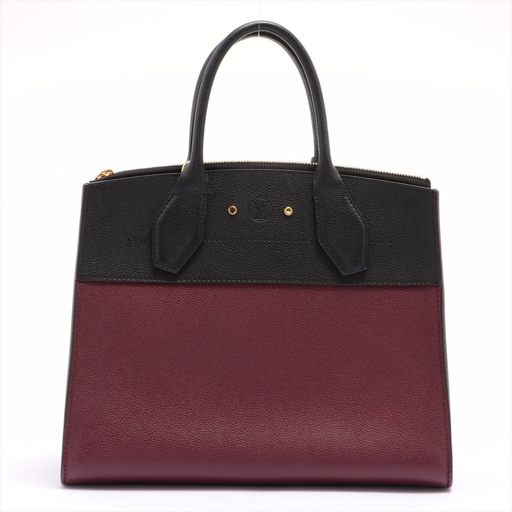 Louis Vuitton Bicolor Leather City steamer shoulder bag